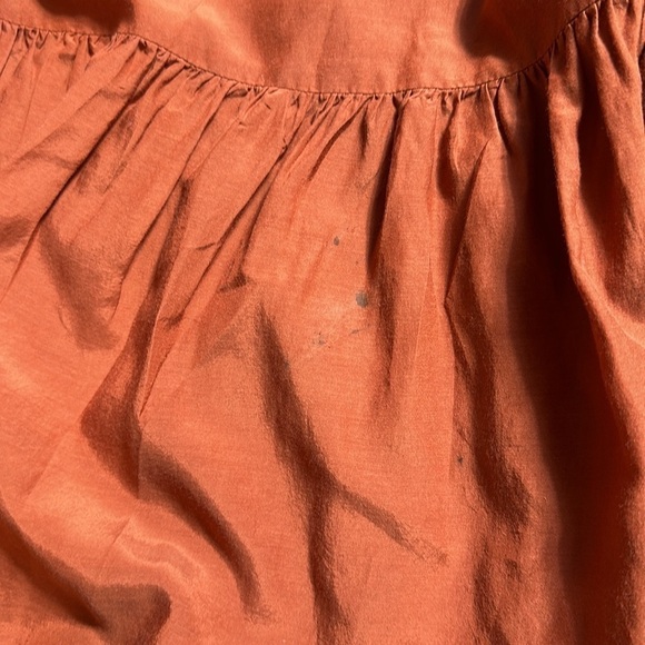 Farm Rio Cinnamon Dark Brown Ruffle Strap Maxi Dress Women’s US XS - Picture 10 of 11